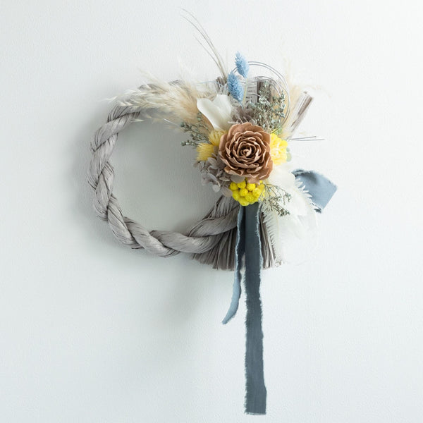 正月飾りブルー