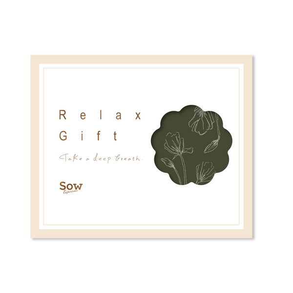SOW EXPERIENCE《体験ギフト》Relax Gift（GREEN）