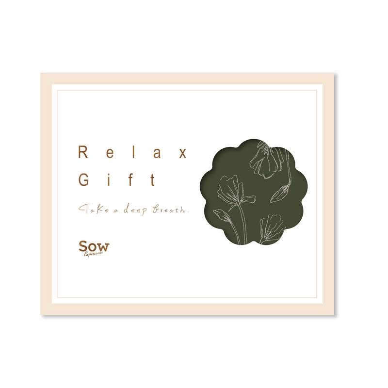 SOW EXPERIENCE《体験ギフト》Relax Gift（GREEN）