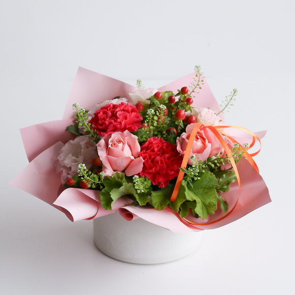 【母の日限定】送料込 / アレンジメント ライブリー（ピンク）