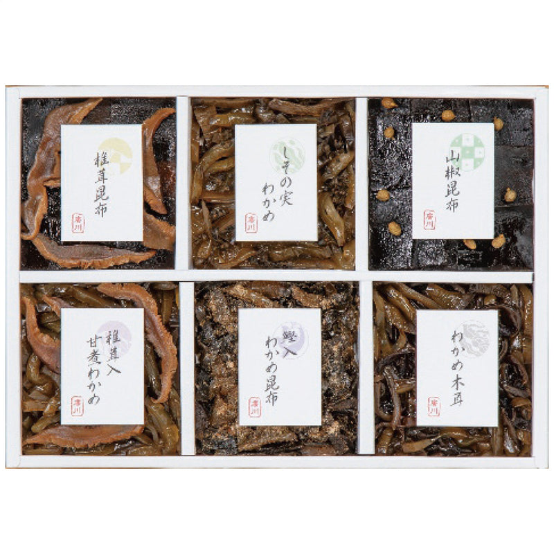 【数量2個から】御昆布 佃煮6品詰合せ 200-44