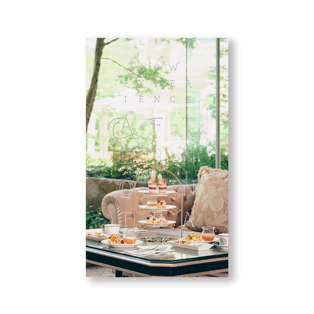 SOW EXPERIENCE《体験ギフト》アフタヌーンティーチケット – アニクリ SOW EXPERIENCE《体験ギフト》アフタヌーンティーチケット – アニクリ