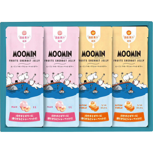 【数量２個から】ムーミン　凍らせて食べるフルーツシャーベットゼリー（４個）