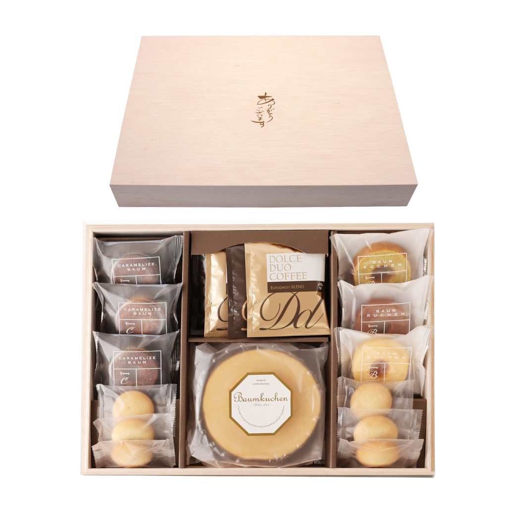 ♡ルーチェ♡木箱♡４箱まとめて♡ 数量5個から】木箱入りバウムギフトセットC – アニクリ