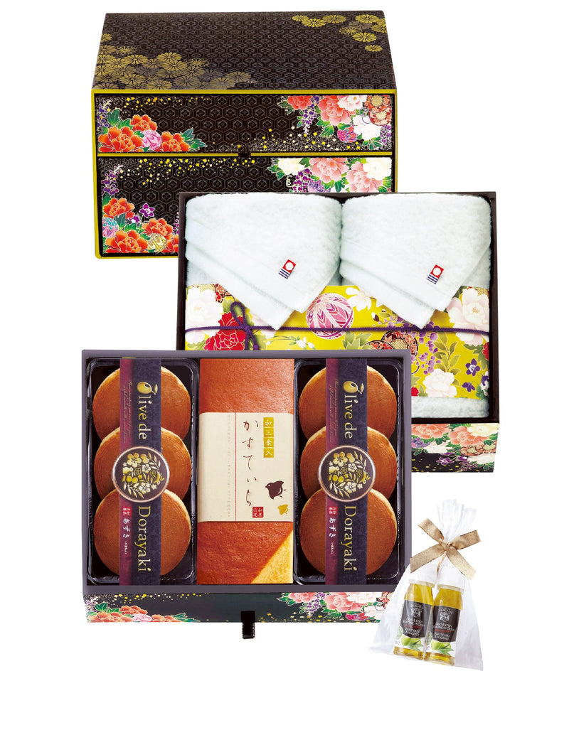 匠菴謹製 ミニたんす御進物「オリーブ de どら焼き」Premium