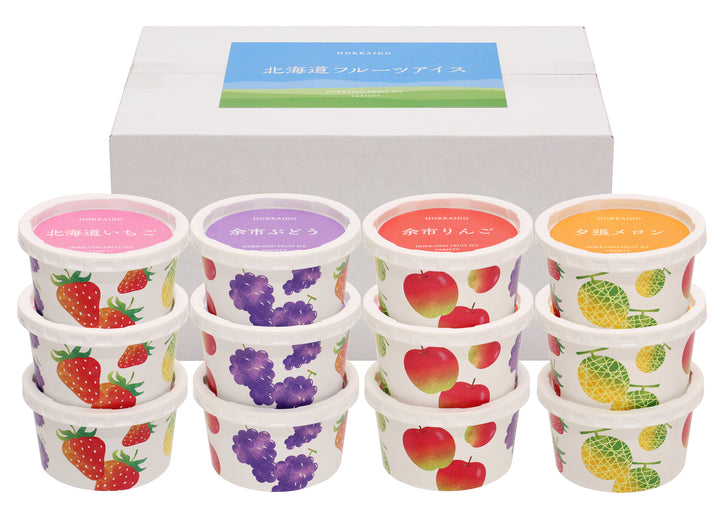 北海道フルーツアイスバラエティ 12個入 – アニクリオンラインストア