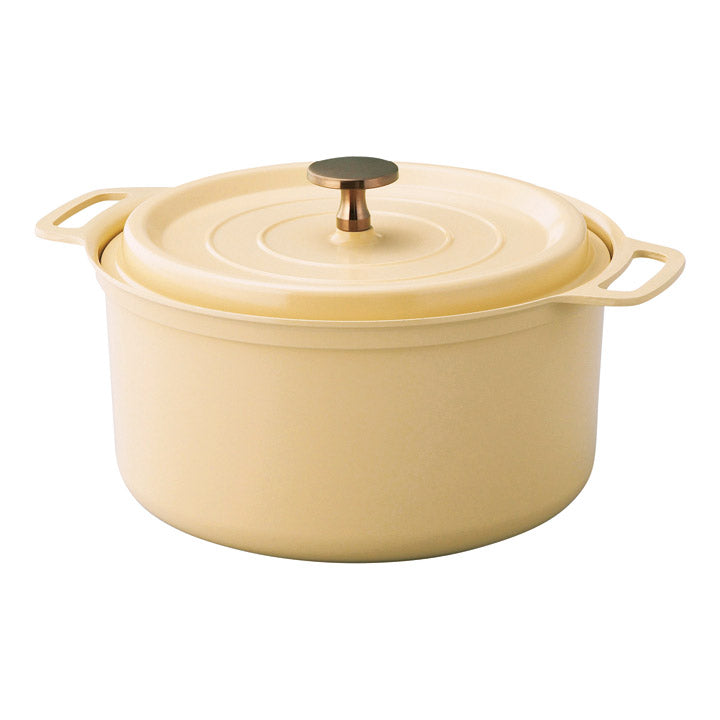 両手鍋20cm マットイエロー