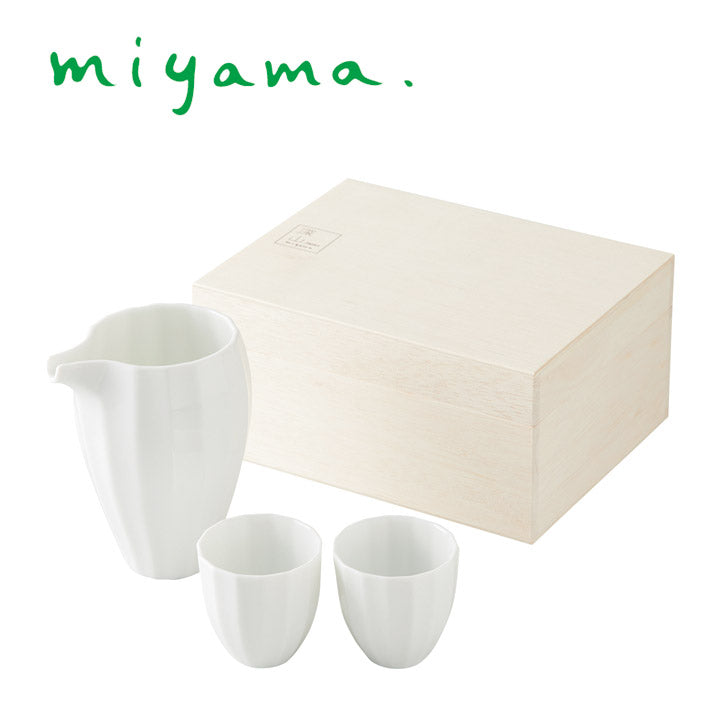 ミヤマ 白磁 酒器セット