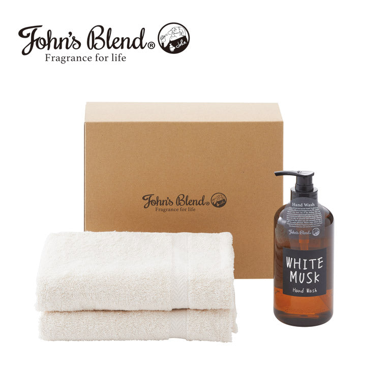 ジョンズブレンド ハンドウォッシュ&フェイスタオル2枚セット