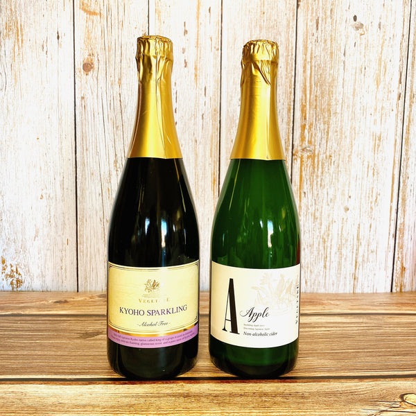 VEGETARE ノンアルコール巨峰＆りんごスパークリング（フルボトル）2本セット（化粧箱入り）