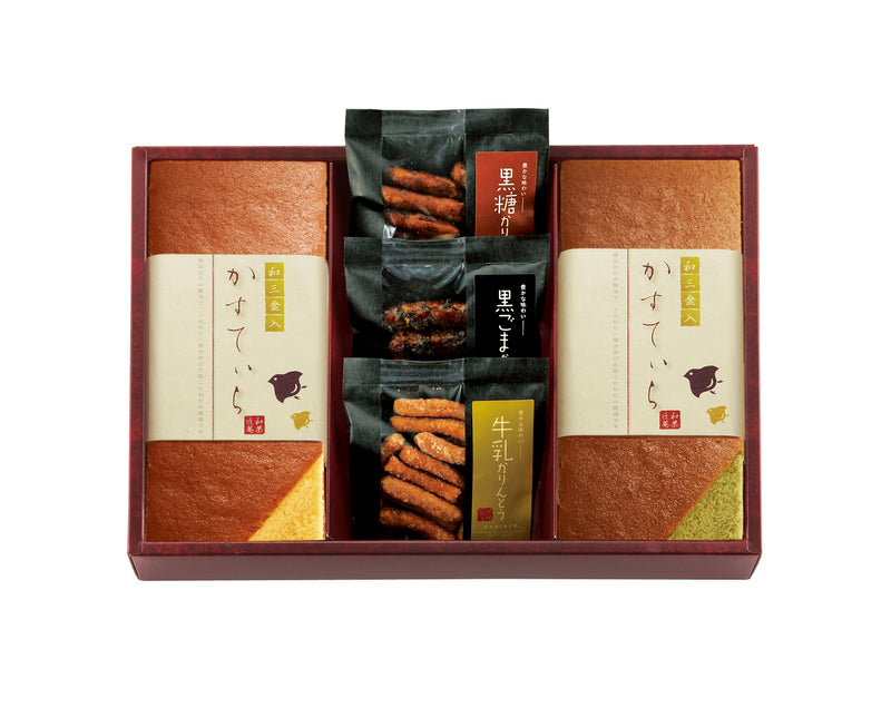 和菓匠菴 「ほまれ」和三盆糖入かすてぃら御詰合せ